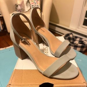 Light Blue Heeled Sandals